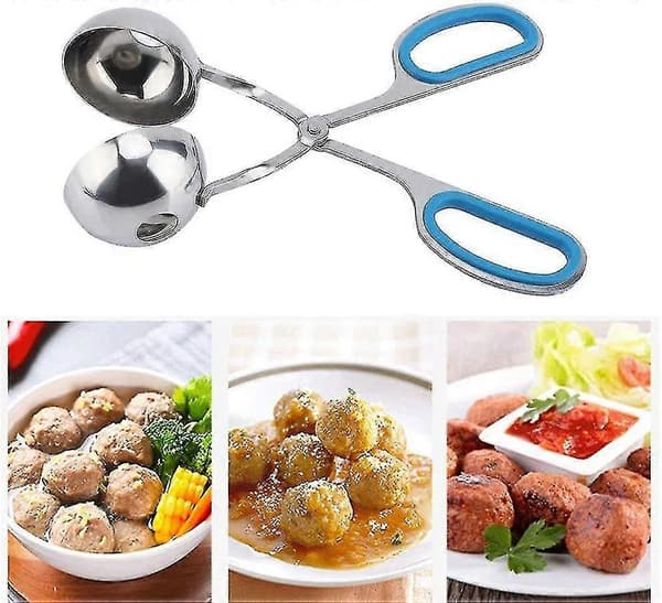 2 stycken köttbullsformar, non-stick köttbullsformar, skedverktyg