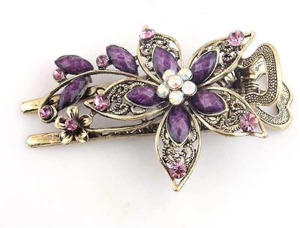 Brude Blomst Hårspenner Side Pearl Brude Hodeplagg Bryllupstilbehør