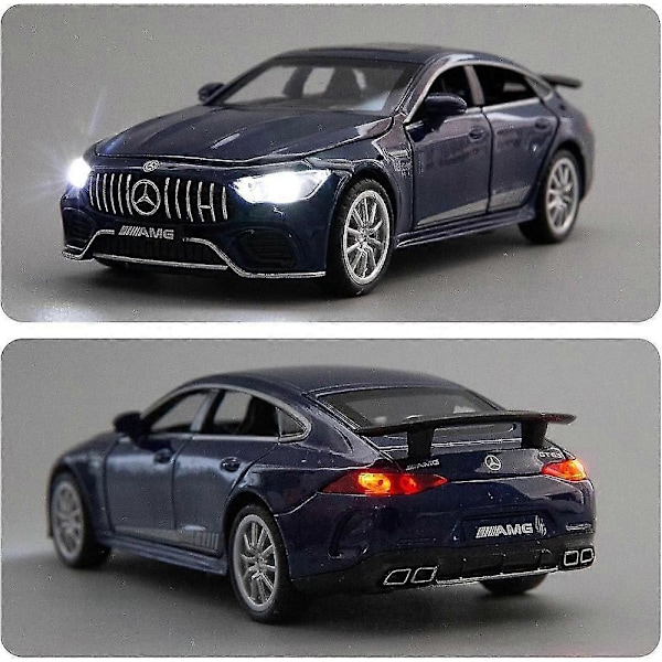 Metalliseos Automalli, 1/32 Painevalettu Auto Benz Amg Gt63 Automalli Vedettävä Äänellä ja Valolla Leluauto Pojille Tytöille Aikuisille Lahjaksi