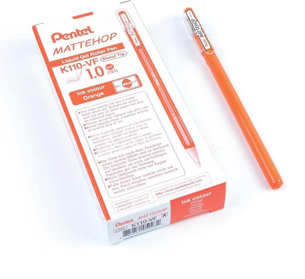 1 stk. Gel Roller Oransje 1,0 mm