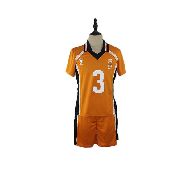 All Team Uniform Nekoma High School Cosplay Kostym Karasino Haikyuu Shoyo Hinata Kageyama Tobio Daichi volleybolltröja Black 10 S