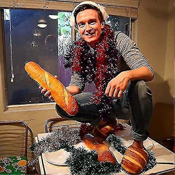 Myke tøfler for kvinner, brødtøfler, Memory Foam supermyke og fluffy, varme vintertøfler i bomull, slip-on myke og morsomme hjemmetøfler, sklisikre S