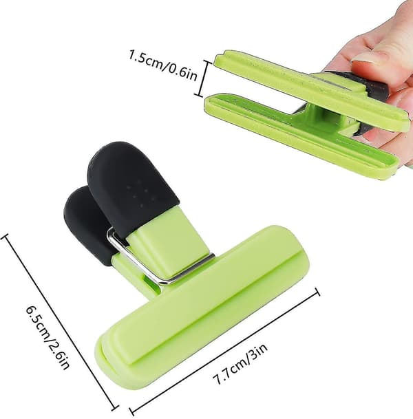 Matposeforsegling, 9 stk. Matforseglingsklemmer Plastklemmer Poseklemmer