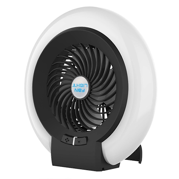 Ulkoiluun sopiva telttatuuletin LED-valolla, 200 lumenia, monitoimivalaistus, sähkötuuletin, ripustettava telttavalaisin, matkailutarvikkeet