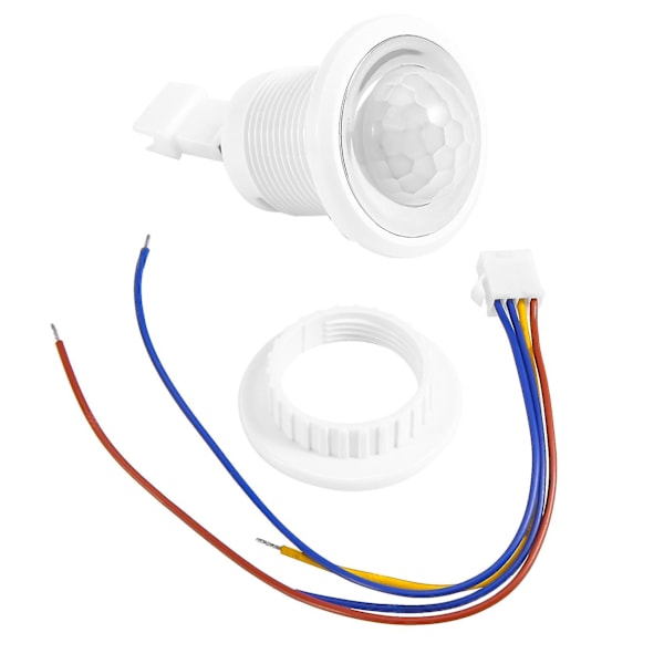 Mini Pir Rörelsedetektor 220v Justerbar Tid Infraröd Automatisk Led Ljus Häxa