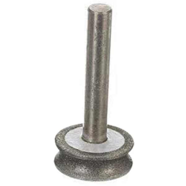 Diamantslibeskive slibeskive til glasfly lige kant affasning 6 mm skaft (4 mm) (sammenfiltring)