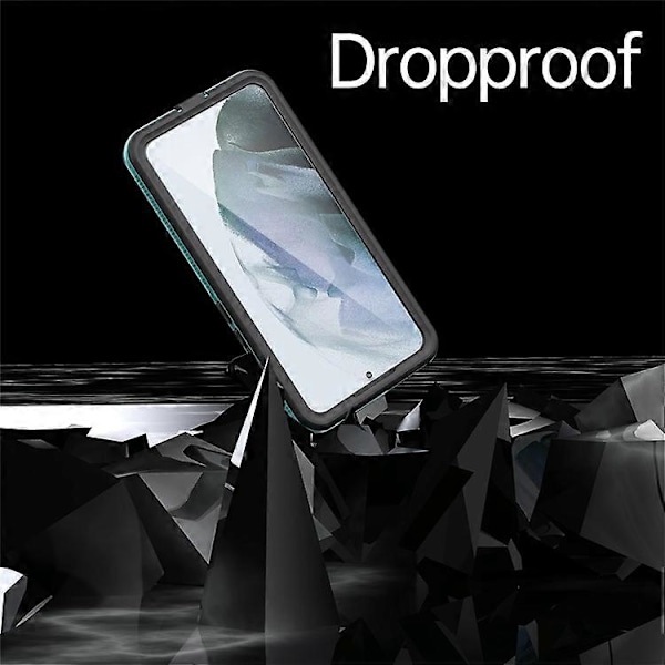 REDPEPPER A Series Kompatibelt Skal För Samsung Galaxy S22+ 5G IP68 Vattentätt IP6X Dammtätt Hybrid Telefonskal Transparent Baksida [Stöd Green