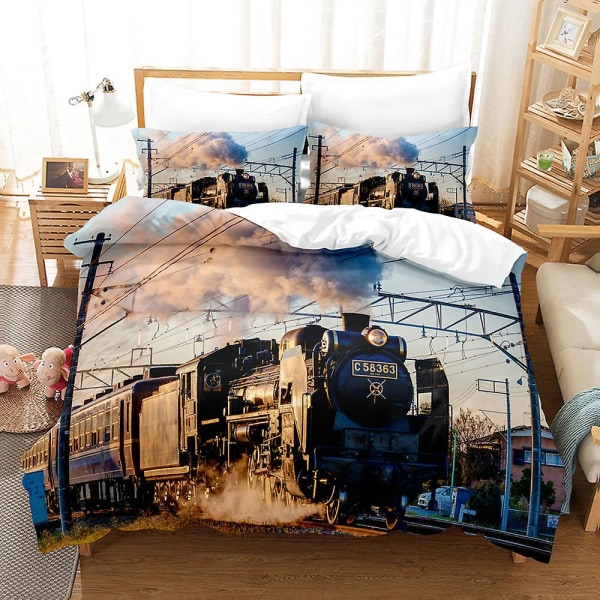 3D- printed junan vuodevaatteet set cover Cover tyynyliina lasten lahja väri 5 220x240cm