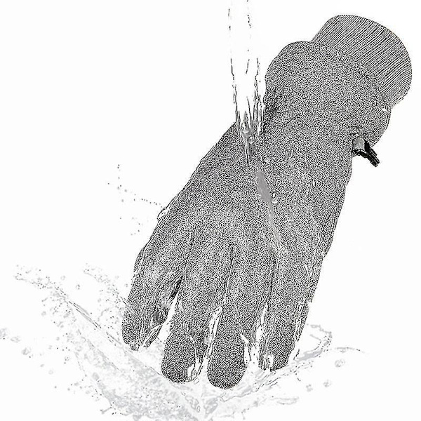 Skidhandskar för män Vindtät och vattentät halkfri Plus Velvet Warm Snowboarding M