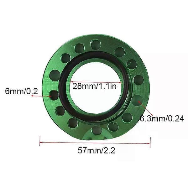 28 mm farverig CNC karburatorjustering Karburator Indløbsmanifold Spinnerpladeadapter til Pit Dirt Bikes Buggy
