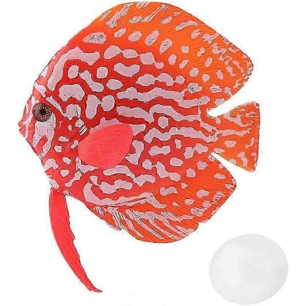 Akvarium flydende falsk tropisk fisk lysende silikone fisk realistiske bevægelige fisk ornamenter