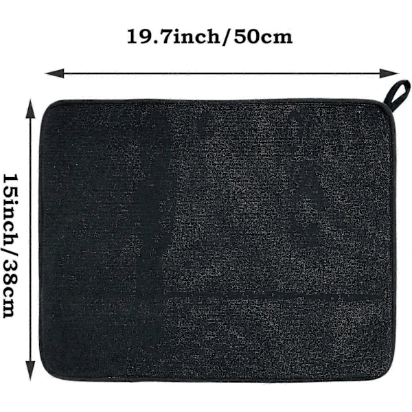Diskmatta för köksbänk. Absorberande avrinningsmattor med mikrofiber