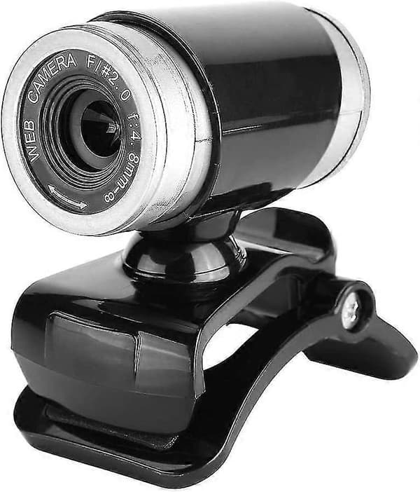 Clip-on HD PC Kamera, 480p HD USB Webcam, Webcam med Acsergery Mikrofon, Skrivebordsgave