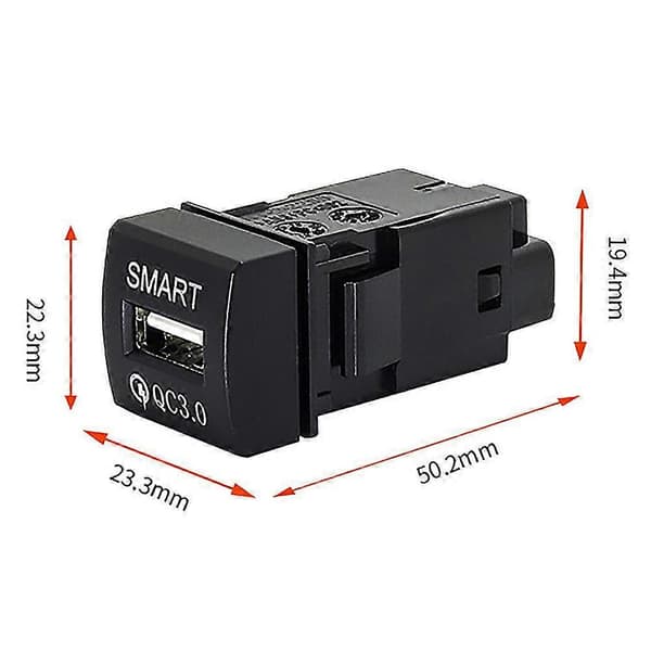Bil USB Oplader Qc3.0 Bil Oplader USB Port Til 2019 Y
