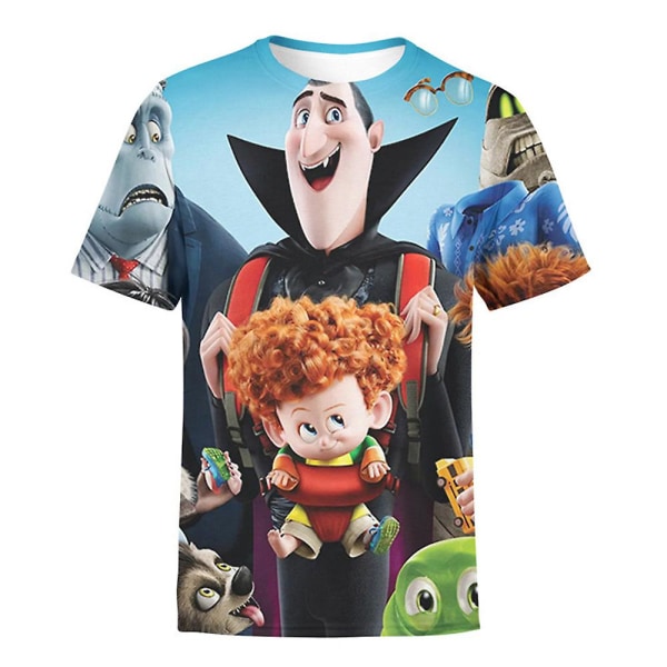 Hotel Transylvania Barn Pojkar Kortärmad T-shirt Sommar Casual Tee Toppar style 1 8-9 Years