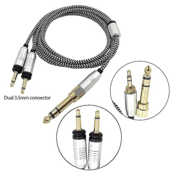 Udskiftningskabel til Focal Elegia dobbelt 3,5 mm (1/8) stik headsetkabel