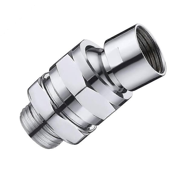 Duschsviveladapter i mässing: Justerbar armförlängning, borstad nickel