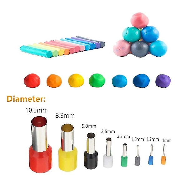 63 stk. Polymer Clay Kit 40 Rund Form med Ler Modelværktøj til Formning Skulptur Keramik Håndværk