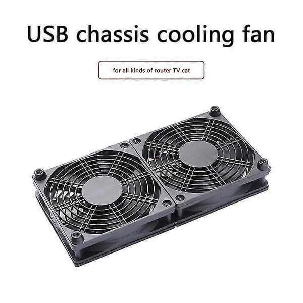 120mm 5v USB-driven PC Router Fläktar Med Hastighetsregulator Högt Luftflöde Kylfläkt För Router Modem