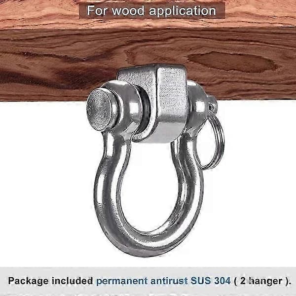 Skruekrog, kraftig 304 rustfrit stål 180 loftskrog
