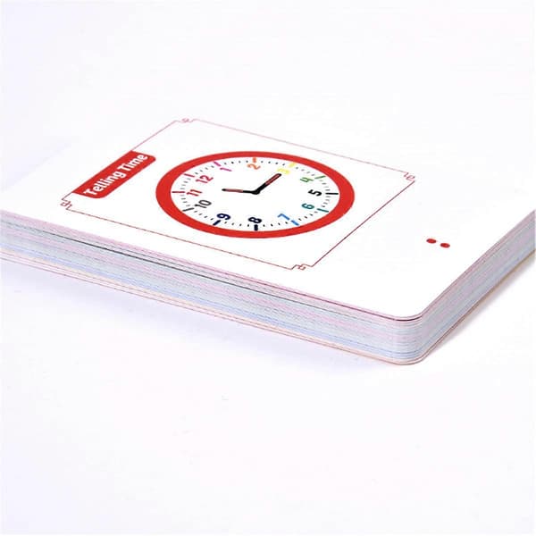 til Time Telling Undervisning Flash Cards Legetøj Børnehave 3 4 5 Tidlig Læring Leg