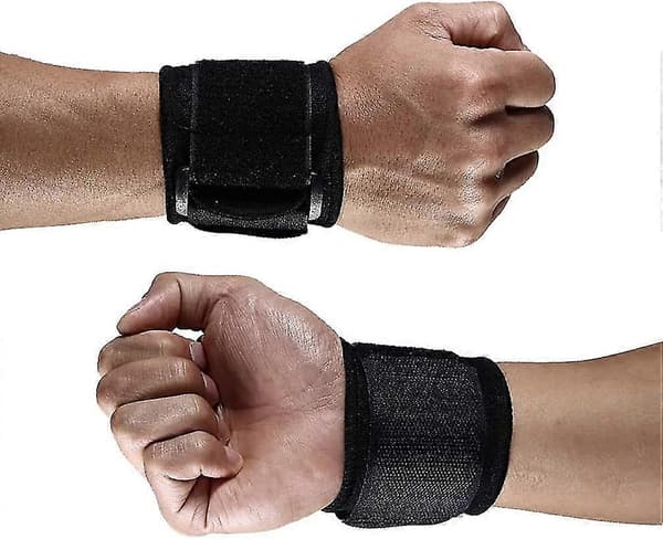 1 par Kompressionsarmband Handledsstöd Wrap Strap För Sport Marklyft