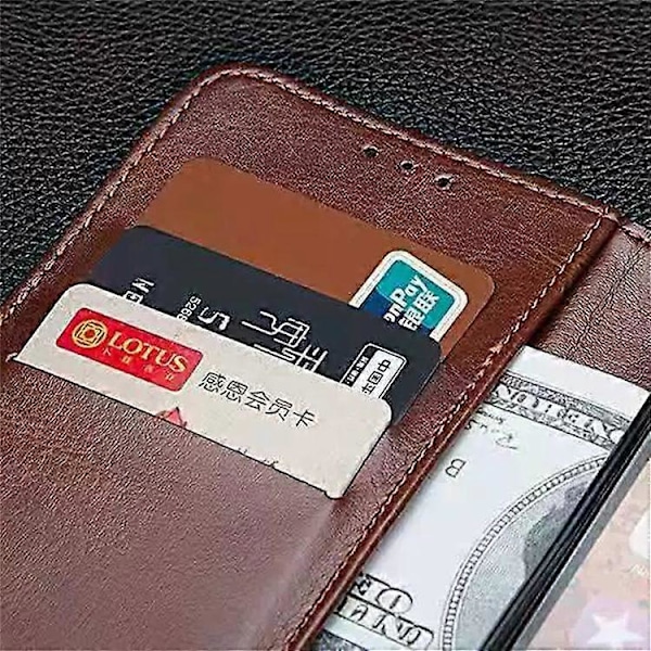 IDEWEI Kompatibel Med TCL 405 Crazy Horse Tekstur PU Læder + TPU Telefon Cover Stativ Wallet Stødsikkert Cover Azure