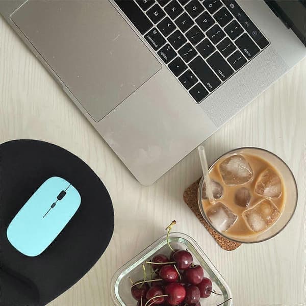 Musematte med håndleddsstøtte 19*23CM ergonomisk gel silikon håndleddsstøtte musematte