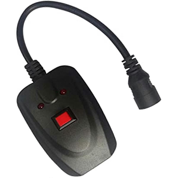 Perfeclan Bærbar Røykmaskin Fjernkontroll 3 Pins 25cm Ledningslengde Kontroller for Røyk Mister Røykmaskindeler
