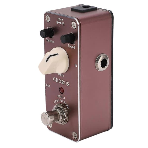 Chorus Effekt Metall Gitarr Monoblock Effektor Pedal med LED-Indikator Ljudtillbehör