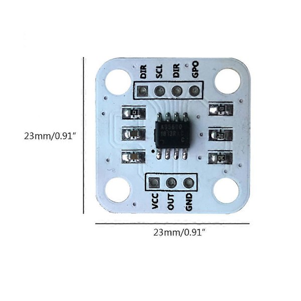 1 stk. AS5600 Encoder Magnetisk Induktionsvinkel Målesensor Modul 12bit Høj Præcision