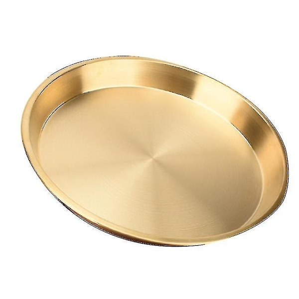 24x24cm Rund Kobber Messing Plade Bakke Til Bryllupsfest Event