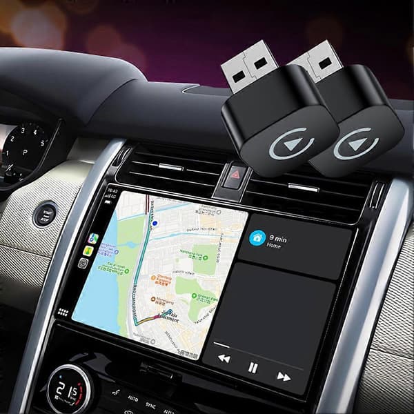 Smart Carplays Box USB Plug Play USB-anslutning för sömlös körupplevelse Silver