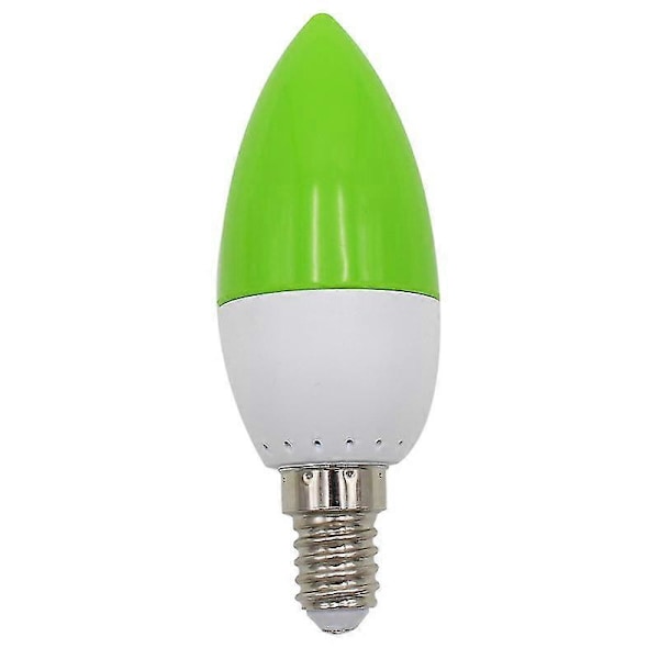 E14 LED Farve Lysestage Pære, Farve Lysestage Lys, Grøn (sammenfiltring)