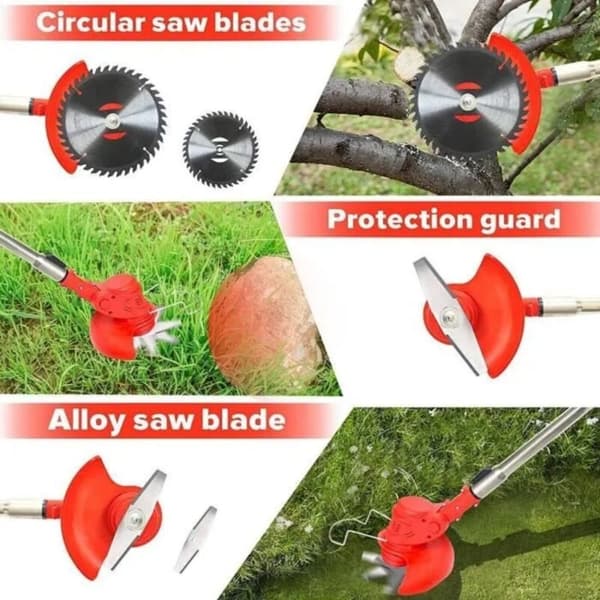 Erstatningssett for Trimmerblader, Krattkutterblad, Blader i Rustfritt Stål, Plastblader