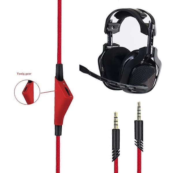 Hörlurskabel med volymkontrollfunktion för Astro A10 A40 A30 headset