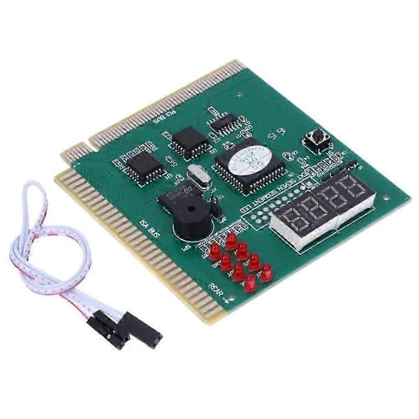 4-cifret LCD-skærm PC Analyzer Diagnostisk Postkort Bundkortstester med LED-indikator til ISA