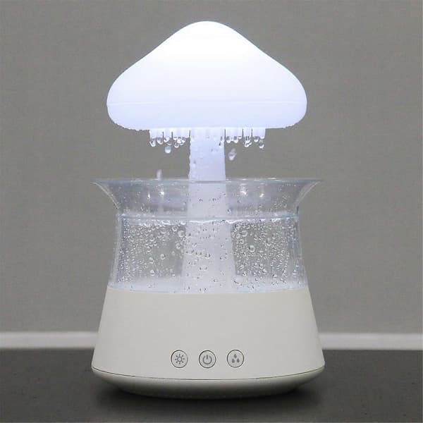 Regnsky Luftfugter til Hjemmet med Farverig LED Lampe