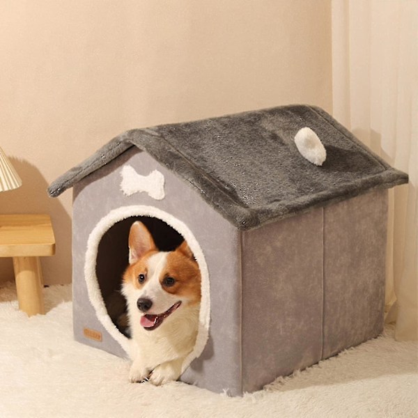 Indendørs Hundehus - Foldbart Lukket Hundehus Kennel | Let At Samle Hundehus Til Små Hunde, K