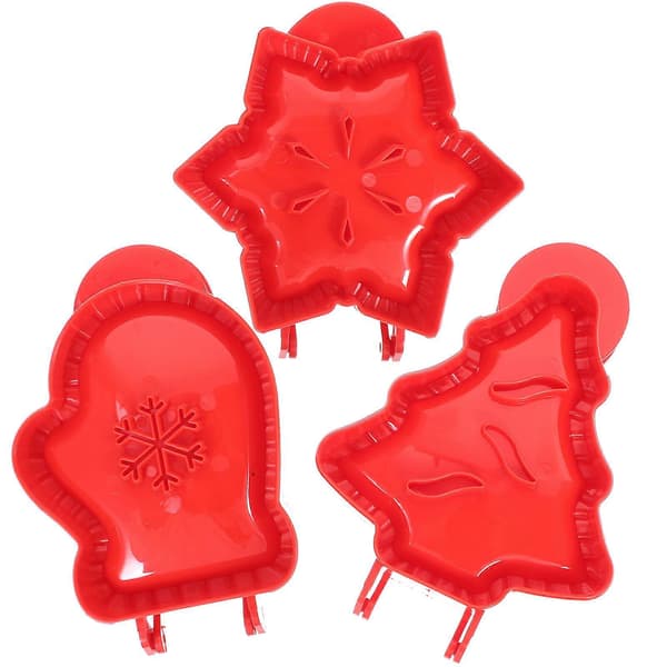 3 st Silikonformar för Godis Jul Fondantformar Granformar Julgodis Julmuffins