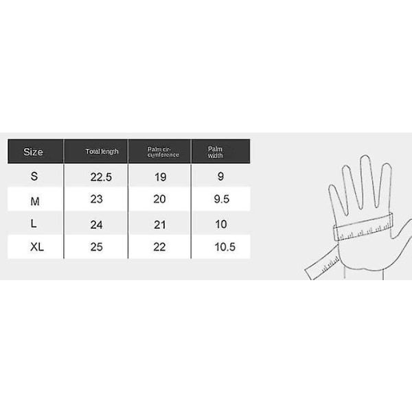Talvikäsineet Vedenpitävä thermal Lämpötuulenpitävä Thermal Käsineet Kylmä Sään Juoksu Urheilu Vaellus Hiihtohanskat 9 Xl
