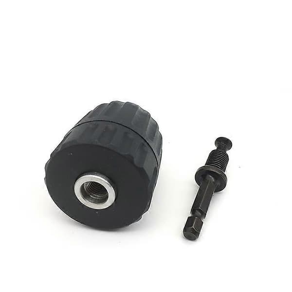 Nøglefri borepatron, 0,8-10 mm, 1/4\" sekskantet skaft, ABS, Sort