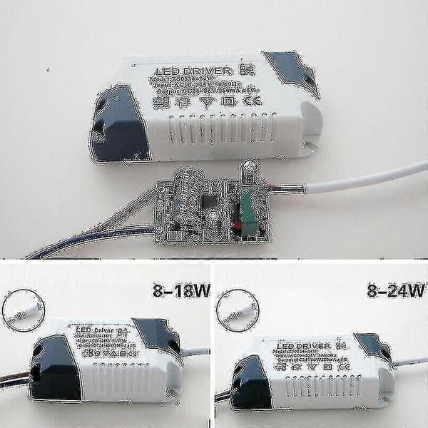 LED Driver 8/12/15/18/21w Strømforsyning Dimbar Transformator Vanntett LED-lys