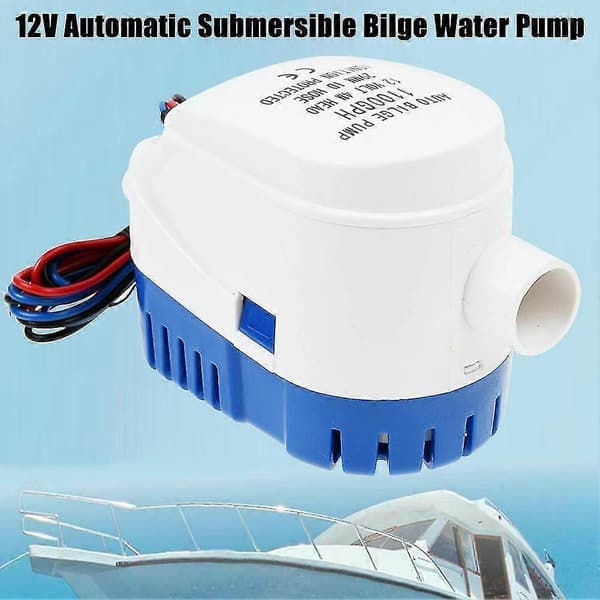12V 1100gph Båt Automatisk Länsvattenpump Husbil Auto Dränkbar Pump