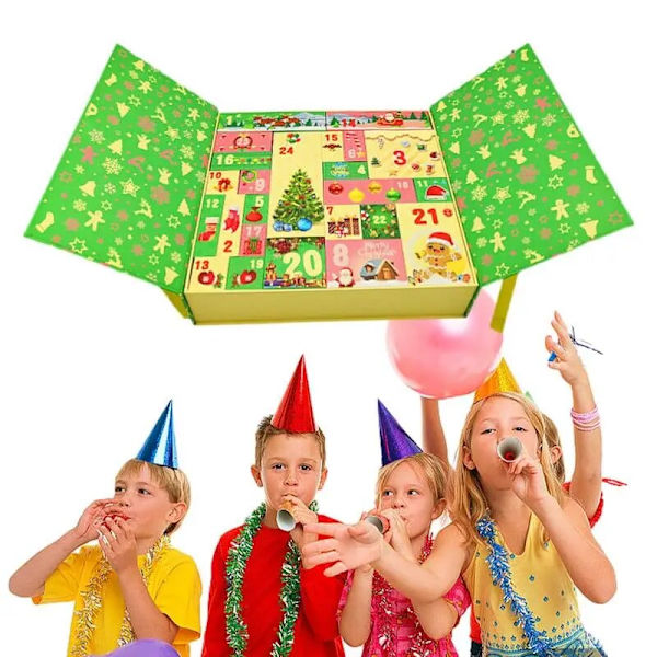2023 jul adventskalenderlåda Gör det själv-papper presentförpackning Nedräkning 24 Tomt skåp Överraskning Navidad-presenter till bästa vänner