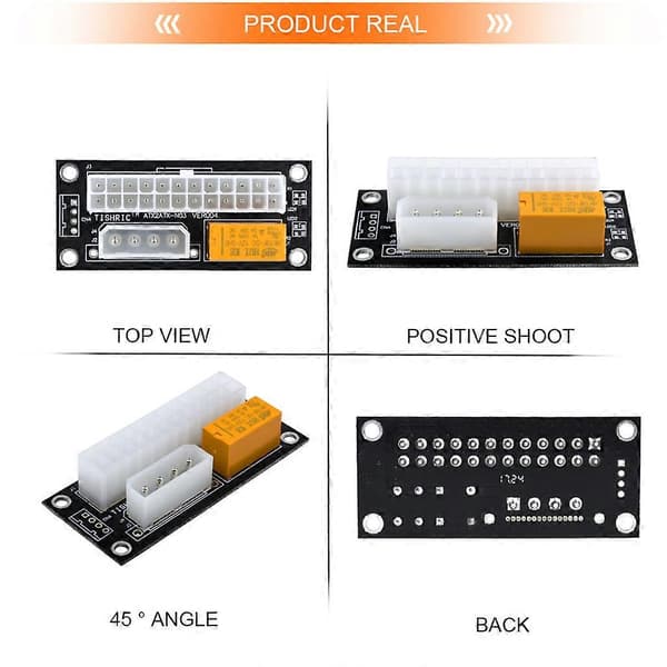 Dual Power Add2PSU Sync Startup Board Big 4PIN/SATA Power Startup Card Mining