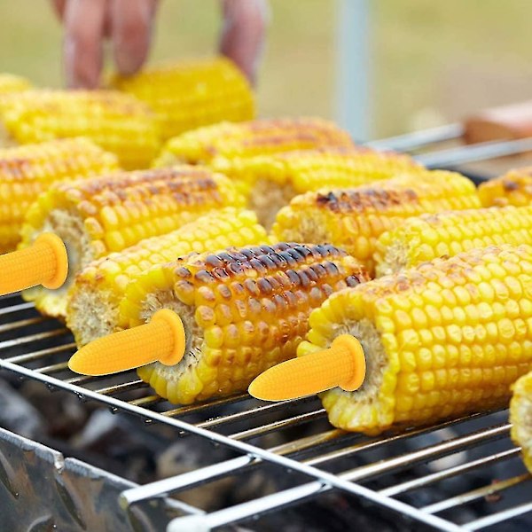 Maiskolbeholdere, 30 stk. Maiskolbeholdere i rustfritt stål, Maiskolbeholdersett for hjemmefest BBQ