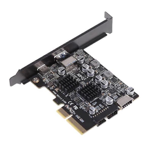 PCI Express -lisäkortti PCI-E X4 -sovitinkortti USB 3.2 Gen 2 -lisäkorttiin