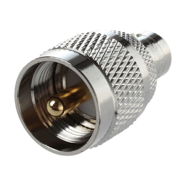 2 stk. RF koaksial coax adapter BNC hun til UHF han PL259