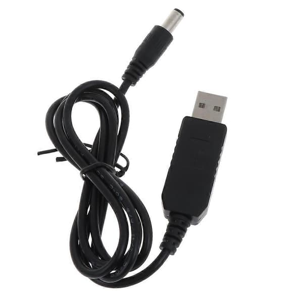 USB til DC 2.1 5.5 Konverterkabel USB 5V til DC 9V Step-up Adapter Konnektor 1M